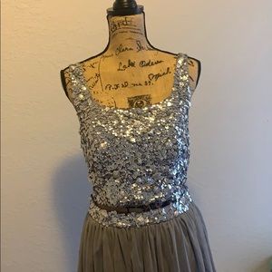 Two piece prom dress